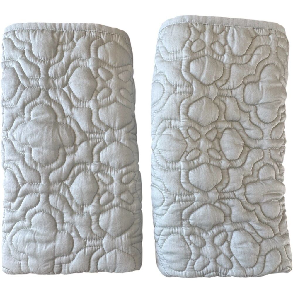 Pottery Barn Teen + Kendra Scott Dira Embroided Standard PIllow Shams Sky NWOT